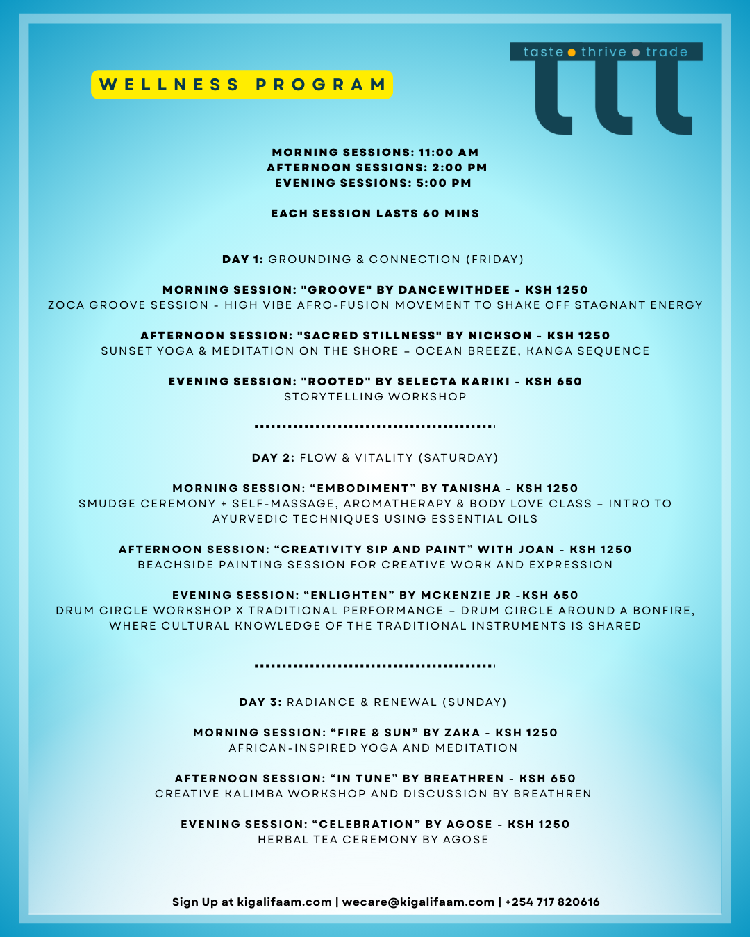 Wellness Program Flyer